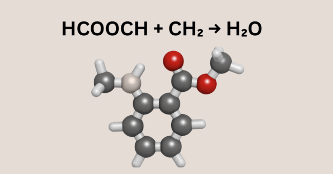 HCOOCH + CH₂ → H₂O